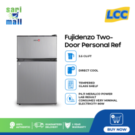(LCC) FUJIDENZO 3.5cuft Two-Door Personal Refrigerator RBT-35 SL-4390118