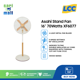 (LCC) Asahi Stand Fan XF-6077-WHITE - 7008800