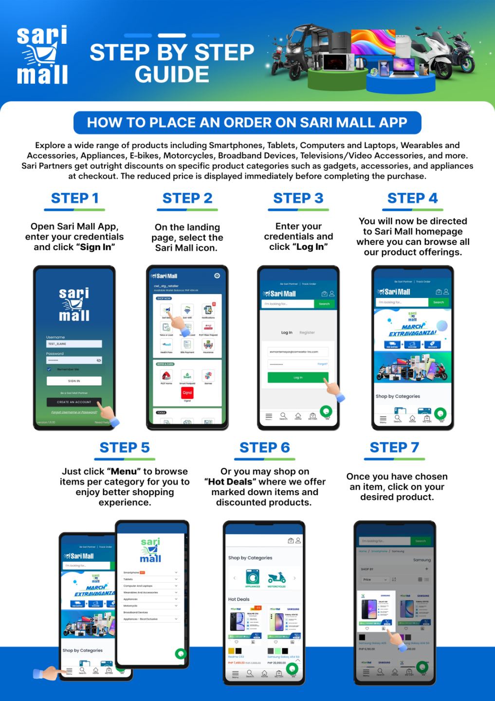 How to Place an Order on Sari Mall