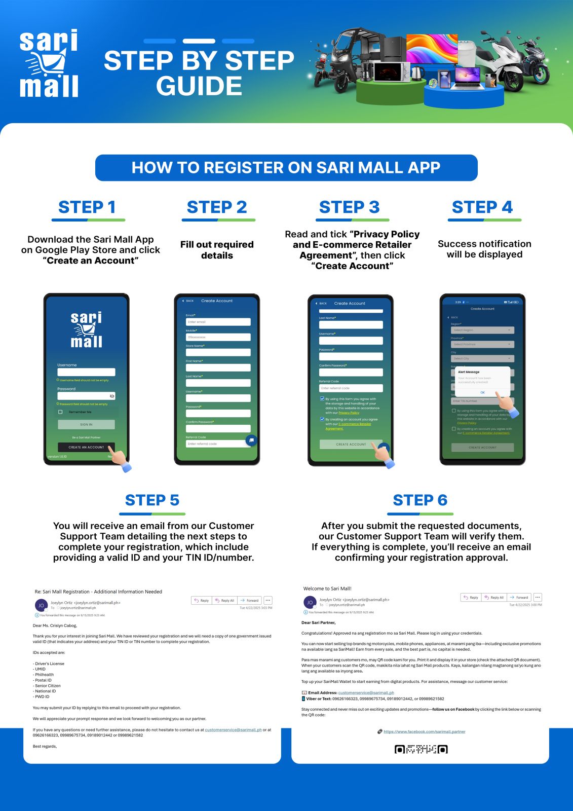 How to Register on Sari Mall App